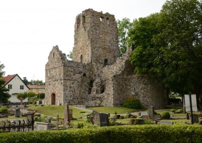 A ruin in Sigtuna, the oldest city in Sweden