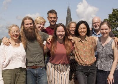 Teachers from the third session in front of Uppsala Domkyrka
