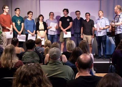Students performing at the Musical Evening